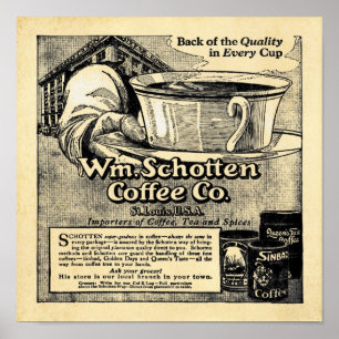 Wm. Shotten Coffee -  koffie-Prints Poster