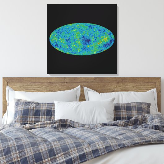 WMAP Microgolf Anisotropie Probe Universum Kaart Canvas Afdruk (Insitu (Slaapkamer))