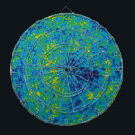 WMAP Microgolf Anisotropie Probe Universum Kaart Dartbord<br><div class="desc">Stel je een afbeelding van het universum voor vlak na de oerknal! De Wilkinson Microwave Anisotropy Probe, of WMAP, legde kleine temperatuurschommelingen vast in de overgebleven kosmische microgolfstraling. Deze splotches zijn als rimpelingen in het vroege heelal, die aanwijzingen geven over de leeftijd, samenstelling en zelfs het bestaan van mysterieuze donkere...</div>