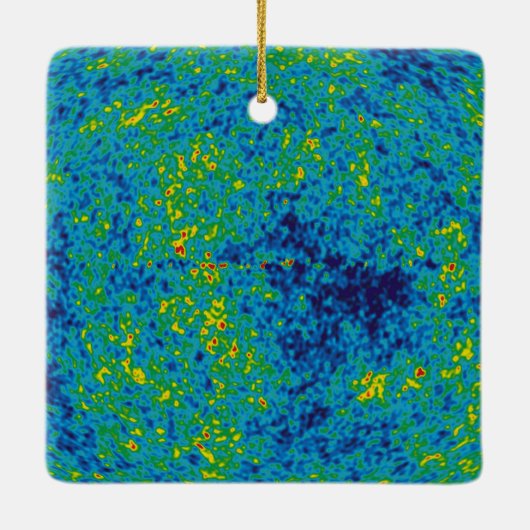 WMAP Microgolf Anisotropie Probe Universum Kaart Keramisch Ornament (Achterkant)