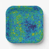 WMAP Microgolf Anisotropie Probe Universum Kaart Papieren Bordje (Voorkant)