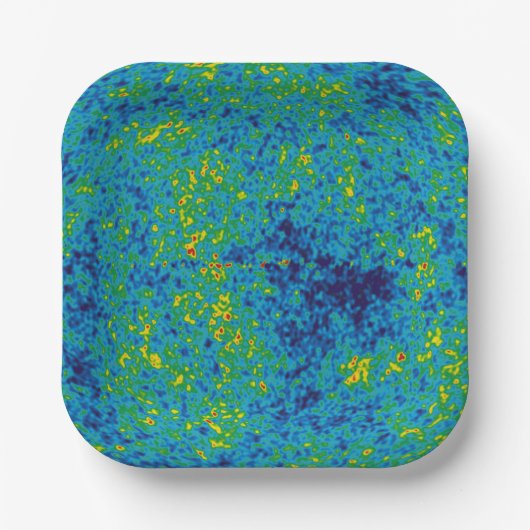 WMAP Microgolf Anisotropie Probe Universum Kaart Papieren Bordje (Voorkant)