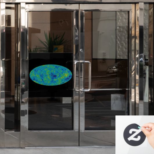 WMAP Microgolf Anisotropie Probe Universum Kaart Raamsticker (Kantoordeur)
