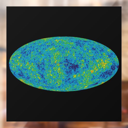 WMAP Microgolf Anisotropie Probe Universum Kaart Raamsticker (Vel 2)