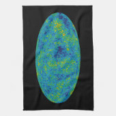 WMAP Microgolf Anisotropie Probe Universum Kaart Theedoek (Verticaal)