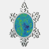 WMAP Microgolf Anisotropie Probe Universum Kaart Tin Sneeuwvlok Ornament (Rechts)