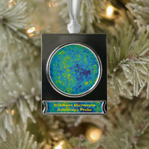WMAP Microgolf Anisotropie Probe Universum Kaart Verzilverd Banner Ornament