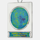 WMAP Microgolf Anisotropie Probe Universum Kaart Verzilverd Banner Ornament (Links)