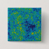 WMAP Microgolf Anisotropie Probe Universum Kaart Vierkante Button 5,1 Cm (Voorkant)