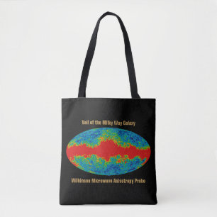WMAP, sluier van het Melkwegstelsel over het heela Tote Bag