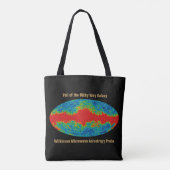 WMAP, sluier van het Melkwegstelsel over het heela Tote Bag (Achterkant)