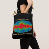 WMAP, sluier van het Melkwegstelsel over het heela Tote Bag (Dichtbij)