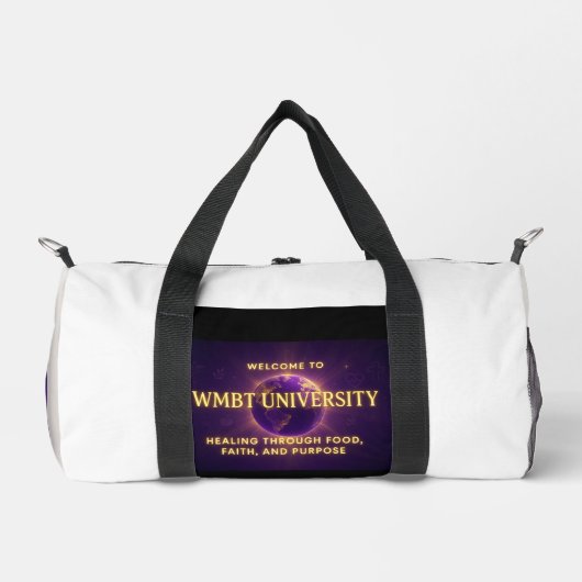 WMBT Universiteit draagtas.  Plunjezak (Voorkant)