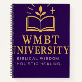 WMBT University of  Business  & Healing Notitieboek (Voorkant)