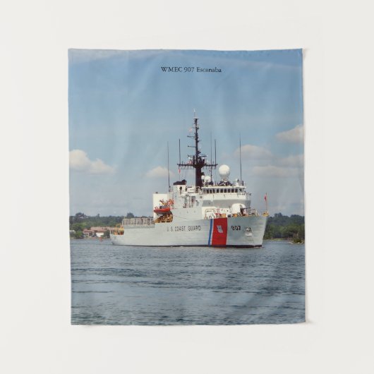 WMEC 907 Escanaba tapestry Wandkleed (Voorkant)