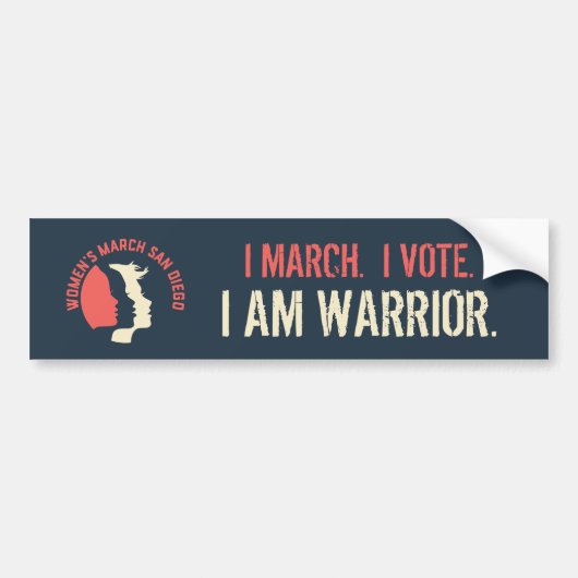 WMSD - WARRIOR BUMPERSTICKER (Voorkant)