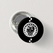 W'n Cafe Racer Sugar Skull Ronde Button 3,2 Cm (Voorkant /achterkant)