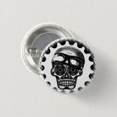 W'n Sugar Skull Cafe Racer Ronde Button 3,2 Cm (Voorkant /achterkant)