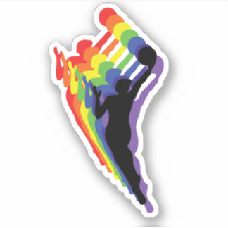 WNBA-PRIDE — SHADES VAN LGBTQ-LOGO STICKER