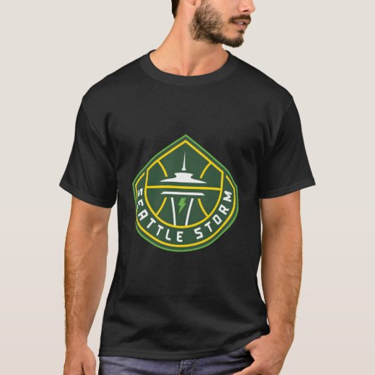 WNBA Seattle Storm Fan Base T-shirt (Voorkant)