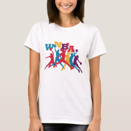 WNBA T-shirt met basketbal voor dames