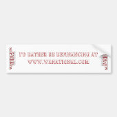 WNHM Bumber Sticker (Voorkant)