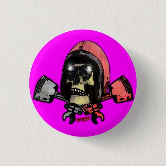 W'nR'n knop met gespannen zuigers Ronde Button 3,2 Cm (Voorkant)