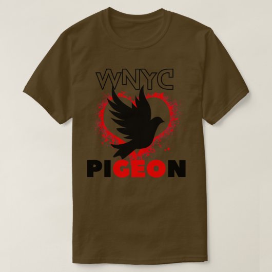 Wnyc Pigeon Edition T-shirt (Design voorkant)