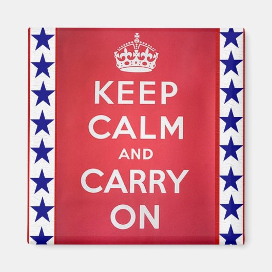  WO2 Blijf kalm en ga verder Magneet (Voorkant)