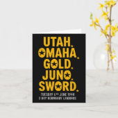 WO2 D Dag Stranden Tweede Wereldoorlog Legerheld N Kaart (Gele Bloem)