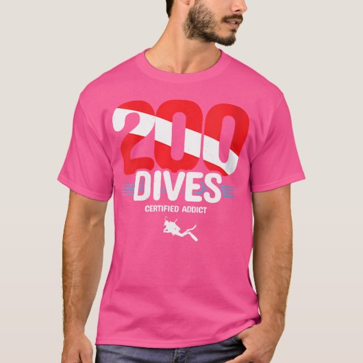 WO 200th Diver Down Vlag duiken T-shirt (Voorkant)