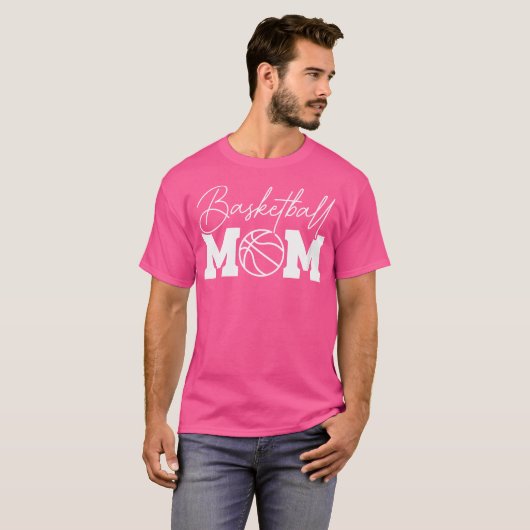 Wo Basketball Mom T-shirt (Voorkant volledig)