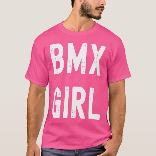 Wo Bmx Lover Bmx Girl T-shirt (Voorkant)