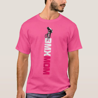 Wo BMX Mom Vrouwen Distressed Fietsen BMX Mom T-shirt