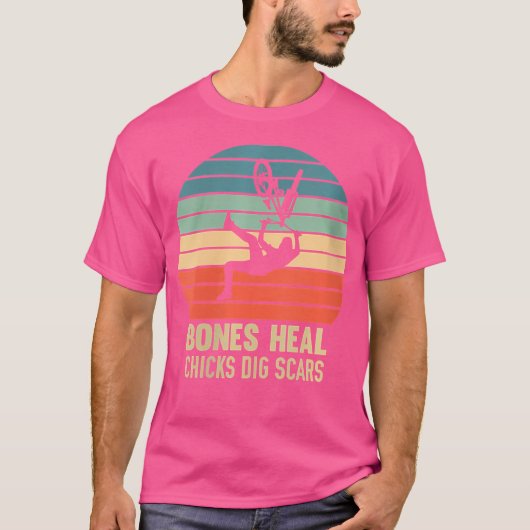 Wo Botten Heal Chicks Dig Scars BMX T-shirt (Voorkant)