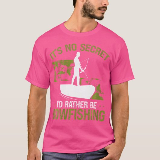 Wo Bowfishing Arrow Tips Bow Vist Setup Bowfish T-shirt (Voorkant)