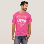 Wo Bowling Love Heart Bowling League Bowling T-shirt (Voorkant volledig)