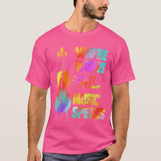 Wo Cellospeler Waar Woorden Falen Muziekorkest C T-shirt