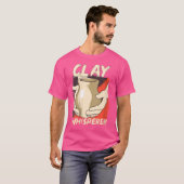 Wo Clay Whisperer Funny Pottery Ceramic Artist Pot T-shirt (Voorkant volledig)