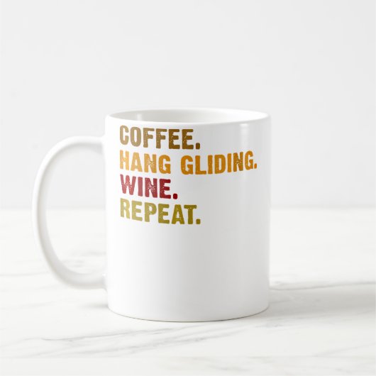 Wo Coffee Hang Gliding Wine Repeat Koffiemok (Links)