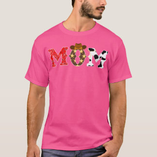 Wo Cowboy Mom Western Rodeo Thema Verjaardagsfeest T-shirt