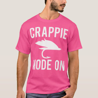 Wo Crappie-modus op Fisherman T-shirt