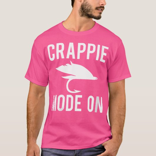 Wo Crappie-modus op Fisherman T-shirt (Voorkant)