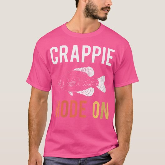 Wo Crappie-modus op Fisherman T-shirt (Voorkant)