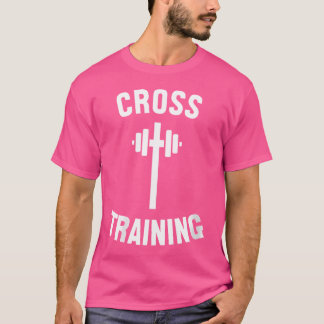 Wo Cross Training Grappige Barbell Christelijke Wo T-shirt