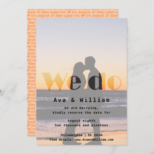 Wo Do - Sunset Weddenschap - Minimumverkoopprijs o (Voorkant / Achterkant)