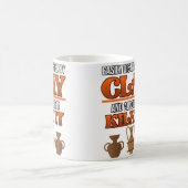 Wo Easily Distracted By Pottery Clay Artist Cerami Koffiemok (Center)