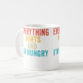 Wo Everything Hurts I'M Hungry Funny Running Marat Koffiemok (Voorkant links)