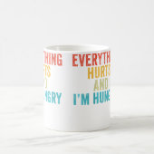Wo Everything Hurts I'M Hungry Funny Running Marat Koffiemok (Center)