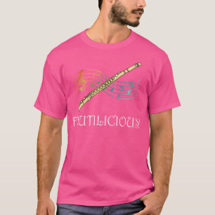 Wo Flutilicious Grappige Spreuk Fluitist Klassiek T-shirt